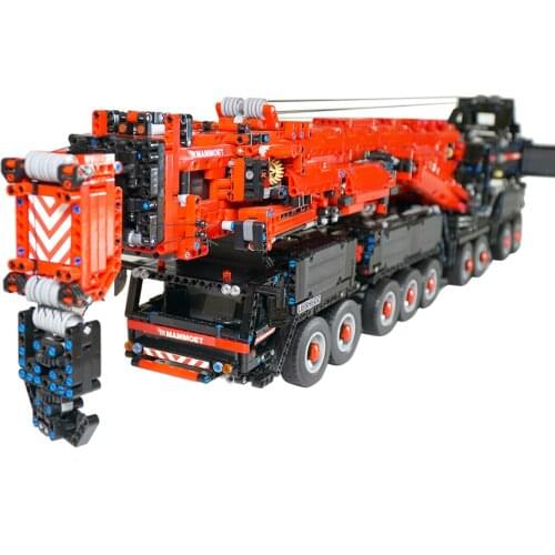 7705Pcs MOC Electric Remote Control Giant Crane Model Small Particle Building Blocks Educational Toy assembly block toys kids