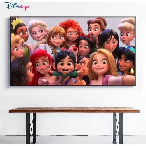 5D DIY Disney Diamond Painting Princess Selfie Diamond Embroidery Mosaic Exquisite Handmade Jewelry Painting Gift