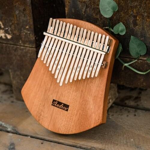 Andrew Kalimba 17 Keys tone beginner finger piano keyboard Musical instrument Mahogany Oguman solid wood Xylophone