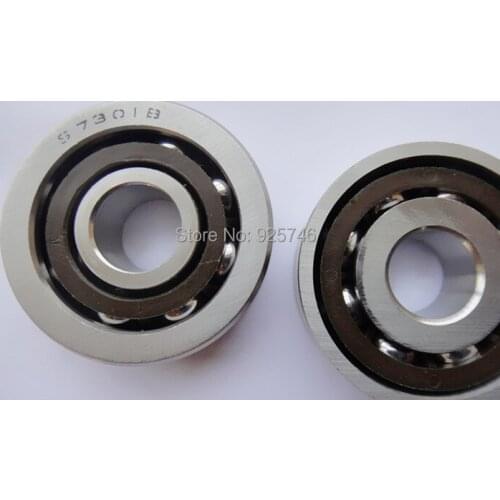 Free shipping 4pcs Sainless Steel Single-Row Angular Contact Ball Bearing S7301 B size:12*37*12mm