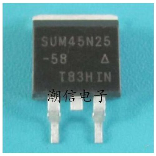 Free shipping 50PCS SUM45N25-58 SUM45N25 TO-263 250V 45A Automotive IC Chips,Integrated Circuitr ICs