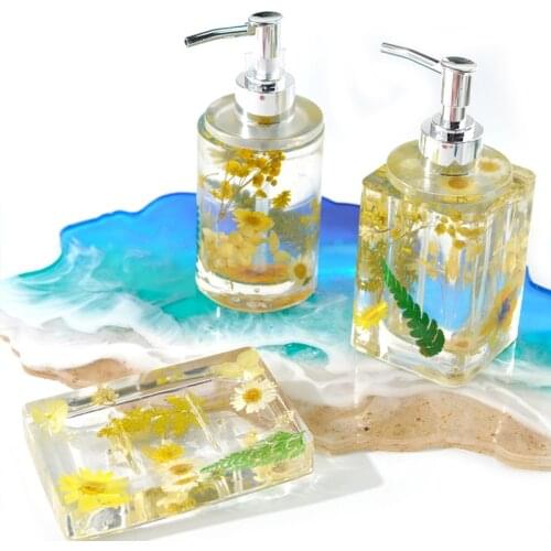 Hand Sanitizer Dispenser Bottle Silicone Mold Liquid Soap Shampoo Empty Bottle DIY Making Mold Perfume Bottle Mould