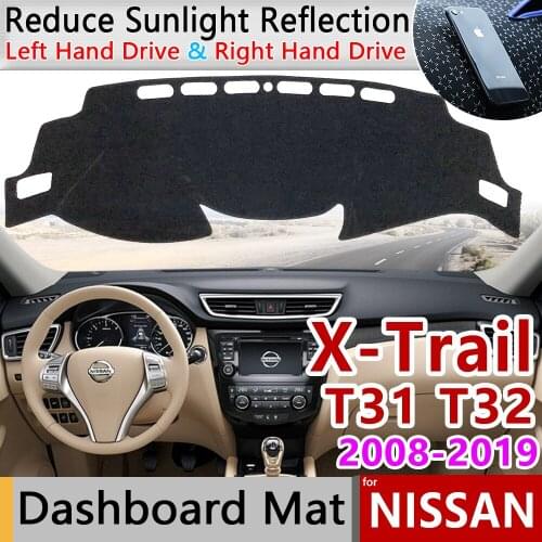 For Nissan X-Trail T31 T32 2008~2019 Anti-Slip Mat Dashboard Cover Pad Sunshade Dashmat Car Protect Dash Carpet Accessories rug