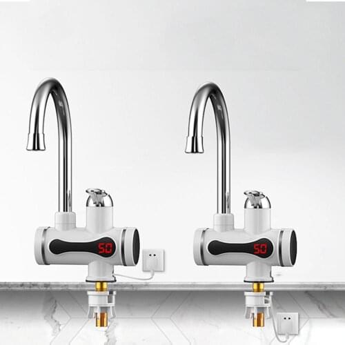 220V Tankless Electric Kitchen Water Heater Tap Instant Hot Water Faucet Heater Cold Heating Faucet