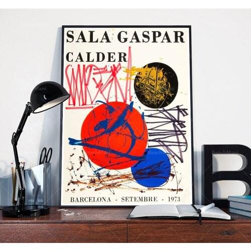 Calder- Sala Gaspar- Barcelona-Exhibition Poster 1973-Canvas Printed Art Poster Decoration Gift