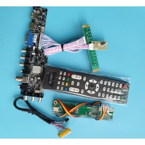 Kit for LP156WH1(TL)(C1)/LP156WH1 DVB-T DVB-C 1 CCFL 1366X768 HDMI LCD Controller board 15.6" USB AV digital TV Panel VGA 30pin