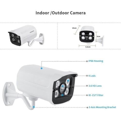 Loosafe 5mp Sony Sensor 8 Channels Cctv Security Camera Set System With Poe Nvr