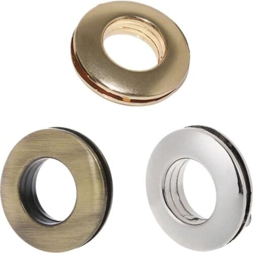 Round Shape Eyelet Metal Ring with Screw For Handbag Purse Shoulder Bag Parts Accessory 449C