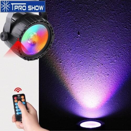 Mini COB LED Par RGBW Mixing Colors For Parties Disco Dmx Remote Control Portable DJ Light Strobe LED Wash Stage Lighting Effect