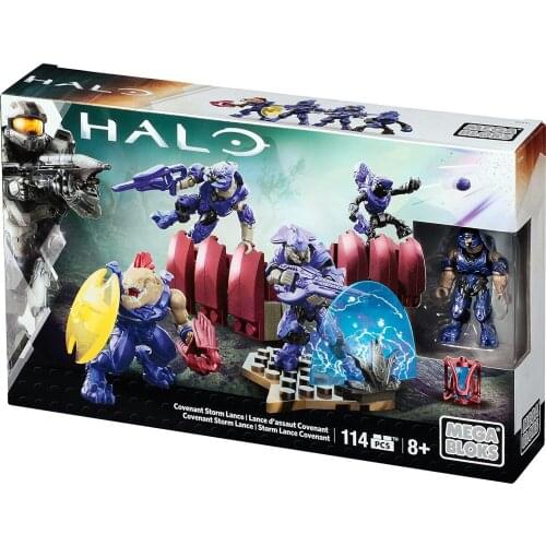 Mega Bloks Halo Covenant Storm Lance Building Kit 114 pcs/pzs -8 years old Children Toys Festival Gift Small building blocks