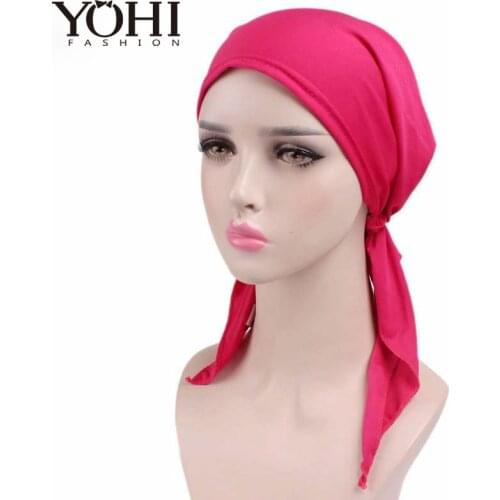 2018 New Fashion Women Elastic cloth baotou hat headscarf hat Scarf Head For Hair Beauty Hair Care Cap Chemo Beanie
