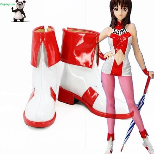 Future GPX Cyber Formula Tiffany Grant Red and White Cosplay Shoes Boots CosplayLove