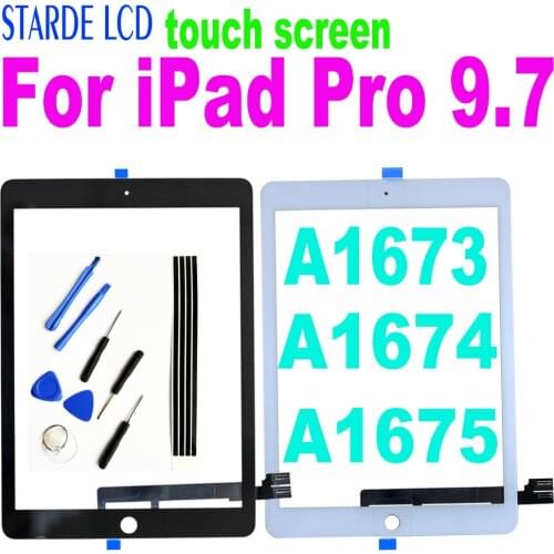 Original Digitizer For iPad Pro 9.7 Touch Screen A1673 A1674 A1675 For iPad Pro 9.7 Touch Screen Glass Panel Senor Replacement