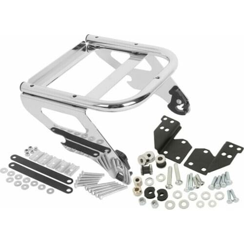 Motorcycle Front Solo Rack & Docking Hardware Kit For Harley Tour Pak Davidson Touring Street Glide Road King 1997-2008