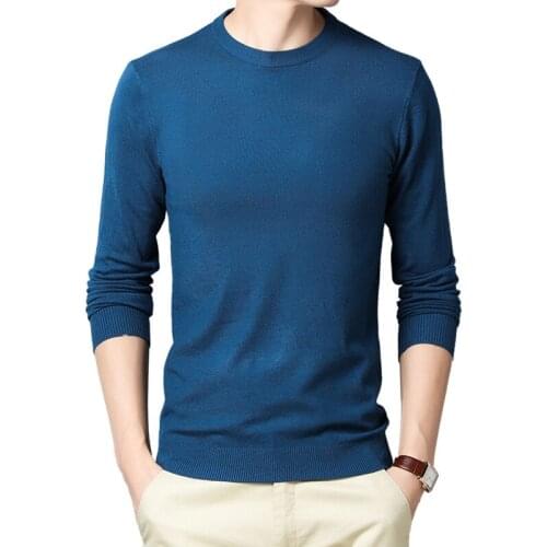 Casual MenS Sweater O-Neck Threaded Slim Fit Knittwear 2021 Autumn New Mens Sweaters Pullovers Male Brand Solid Color Clothes