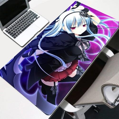 Rgb Anime Mouse Pad Blue Girl with USB Hub 4 Ports Gaming Accessories Office Keyboard Desk Mat 1 Real Things Free Shipping Xxl