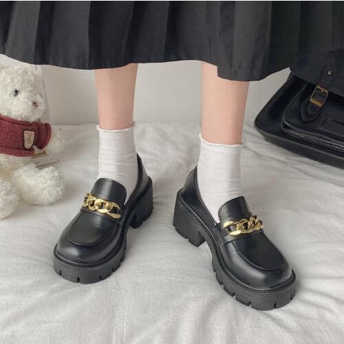 Japanese Style Lolita Shoes Women Vintage Soft Sister Girls High Heels Waterproof Platform College Student Cosplay Costume Shoes