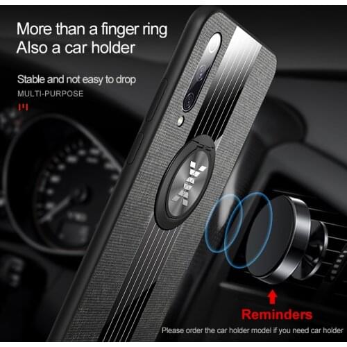 Ultra-thin Magnetic Holder Cloth Phone Case For Xiaomi Mi 10 9 T 8 Lite Pro Redmi Note 9 s 8 Max 3 Luxury Fabric Silicone Cover