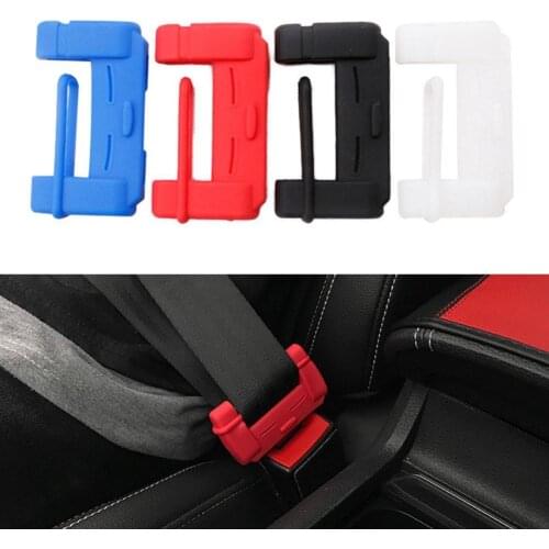1PC Universal Car Safety Belt Buckle Protector Silicon Anti-Scratch Seat Belt Buckle Clip Interior Button Case Anti-Scratch Cove