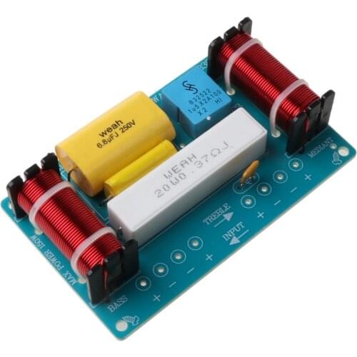 WEAH-338 3 Way 120W Speaker Frequency Divider Loudspeaker Crossover Filter Q1JC