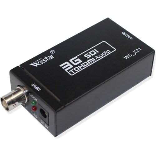Wiistar New Arrival SDI to HDMI-compatible Audio Video Converter BNC to HDMI-compatible Adapter HD 3G for Monitor HDTV