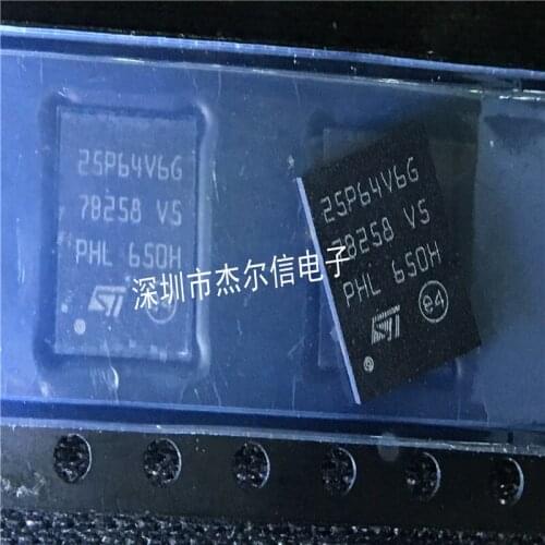100% New&original In Stock M25P64-VME6TG Marking:25P64V6G VDFPN8