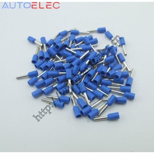 100pcs E1006 Ferrule Terminal Cord End Terminal AWG18 1mm2 Copper Brass Wire Copper Insulated Crimp Pin Connector And Terminals