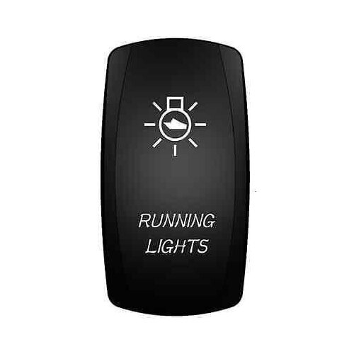 12-24V Car RUNNING LIGHTS 12V 20A Toggle Rocker Switch Blue LED Light 5Pin ON OFF