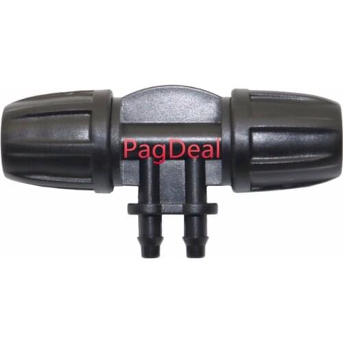 5pcs Lock Fittings 8 / 11mm to 4 / 7mm Hose splitters 4 way Hose connector For Garden Irrigation Automatic Watering System