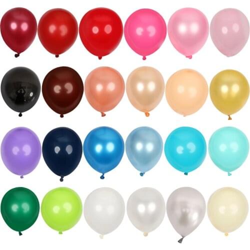 50pcs 5inch Burgundy Gray Gold Latex Balloons Mini Dark Blue Party Globos Baby Shower Wedding Birthday Decorations kids Supplyc