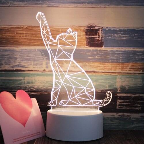 Love Abstract 3D LED lamp USB for Home Office Decor Table Night Lamp Bedroom Decor Kids Birthday Christmas Gift Toys