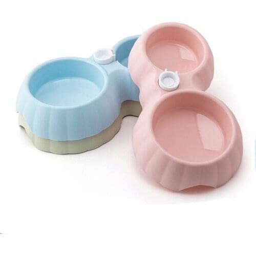 Pet Automatic Water Dispenser Dog Automatic Drinking Fountain Feeder Puppy Drinking Water Feeding Bowls Double Bowl
