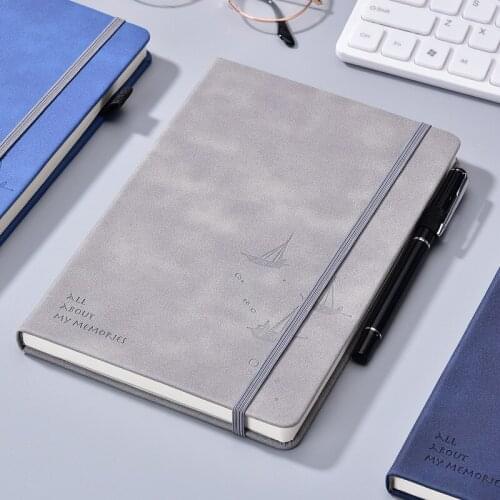 Notebooks and Journals A5 Imitation Leather Hardcover Strappy Notepad Diary Notebook