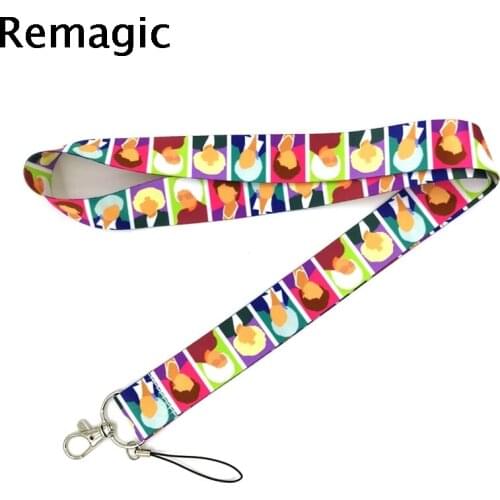 20pcs The Golden Girls Keychain Lanyards Id Badge Holder ID Card Pass Gym Mobile Phone Badge Holder Key Strap webbings ribbons