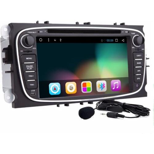 Quad Core CPU Cortex A9 1.6GHz Android 9.0 PC Car DVD Player For Ford Focus Smax Mondeo with GPS Navigation Radio Stereo Canbus