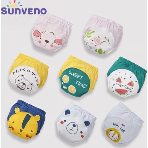 2pcs/lot Sunveno Baby Cloth Diaper Learning Pants Potty Training Childrens Clothing - Reusable,Not leaking ,AAA grade