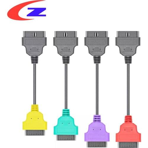 4PCS Adapter OBD OBD2 Connector MultiECUScan ABS Airbag obd2 Connector scanner Diagnostic cable for Fiat ECU Scan Cable tool