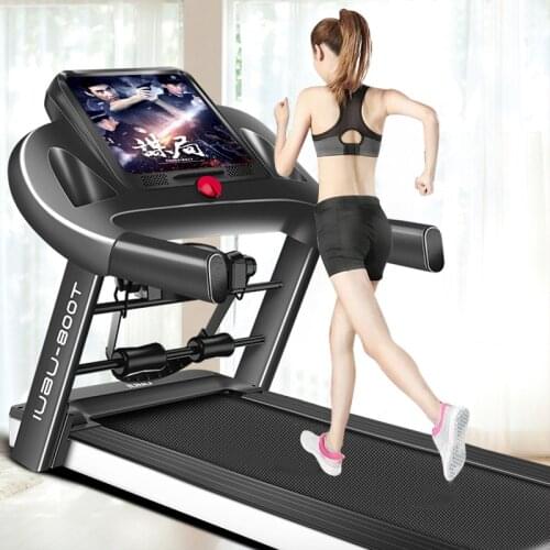 Home Indoor Foldable Mute Health Massage Slimming Color Screen Multifunctional Shock Absorption Electric Treadmill