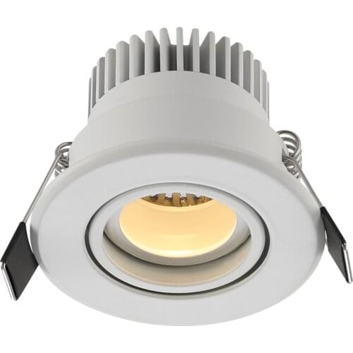 Zoomable embedded led spotlight anti-glare for washing wall living room