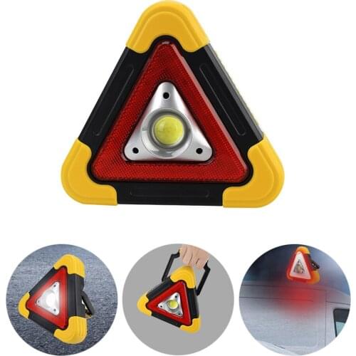 Flashing light on hand Emergency Breakdown Alarm lamp Triangle Warning Sign Road Safety Portable Car LED Work light