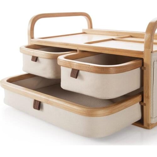 Zq Fashion Desktop Drawer Multi-Layer Storage Box Cosmetics Clutter Organizing Box Creative