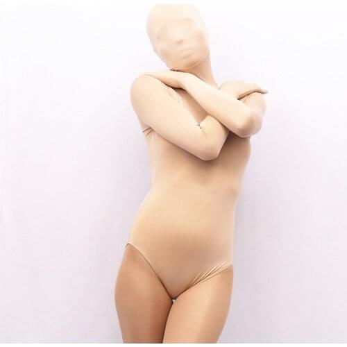 Milk Silk Half Coat One Piece Tights Zentai Separate Fingers Bodysuit Cosplay Performance Bodies Shaping Tops Catsuit Lingerie