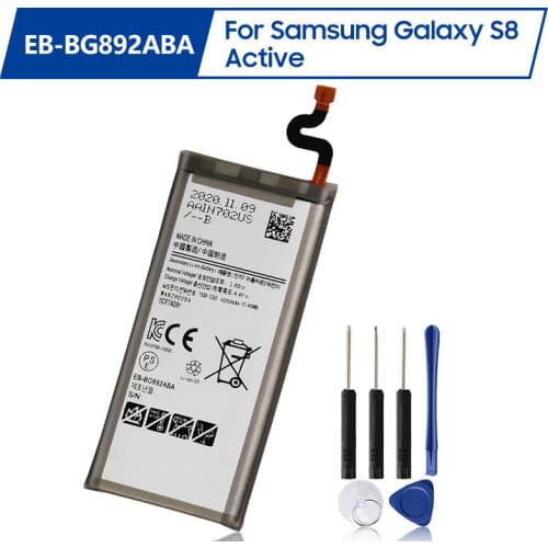 Original Samsung Battery EB-BG892ABA For Samsung GALAXY S8 Active SM-G8920 G892F G892A G892L G892 G892V SM-G892L 4000mAh