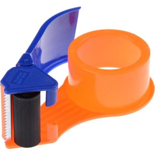 2" Width Orange Strength Sealing Apparatus Tape Cutter(Not Include Tape) Cutter Manual Packing Machine Papelaria Tape Dispenser