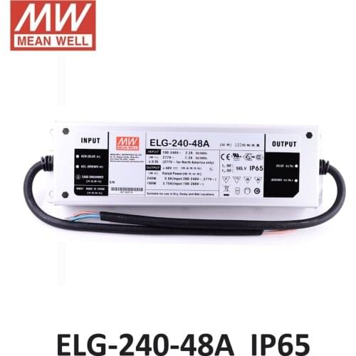 Original MEAN WELL ELG-240-48A 240W 48V 5A IP65 current and voltage adjust Power Supply Meanwell LED driver ELG-240 A type