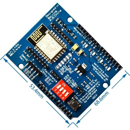 ESP8266 ESP-12 ESP-12E UART Wifi Wireless Shield Development Board For Arduino Mega UNO R3 Module Mega 3.3V 5V TTL Interface one
