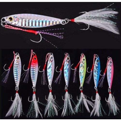 7pc 7g 10g 15g 20g 25g 30g 40g 60g fishing spoon spinnerbait metal lure tuna lures fishing tackle lead minnow jigging pesca