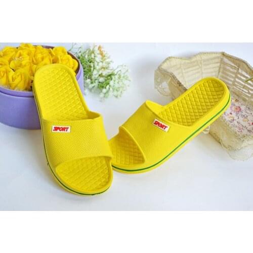 New EVA Household Slippers Mens Indoor Flip Flops Lovers' Anti Slip Thick Bottom Slippers Summer Women Home Flat Shoes WSL1000