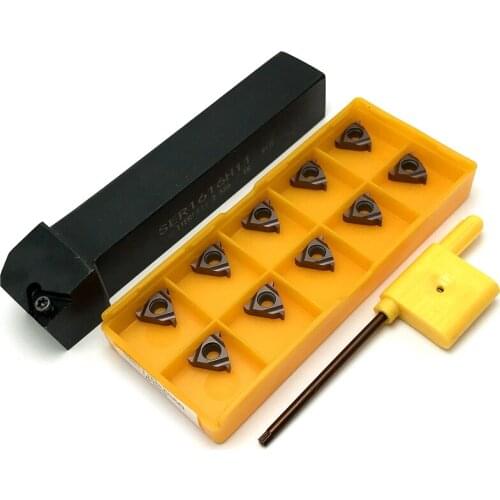 1PCS SER1212H16 SER1616H16 SER2020K16 SER2525M16 compound boring tool holder external tool holder for MMT16ER 16IR thread cutter