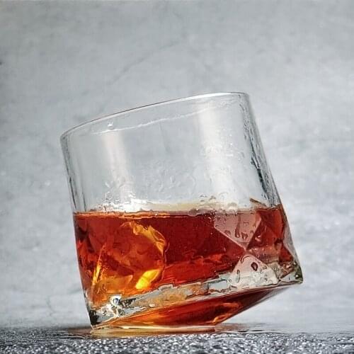 Ocean Brand Creative Whisky Tumbler Glass Diamond Prismatic Cut Thick Heavy XO Whiskey Rock Cup Beer Glasses Spinning Wineglass